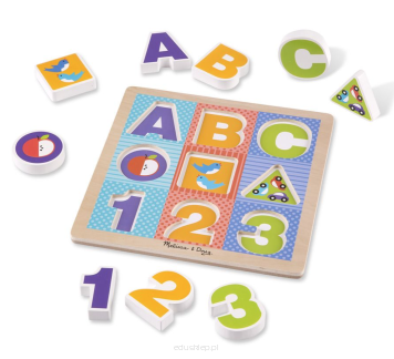 Układanka ABC - pierwsze puzzle 