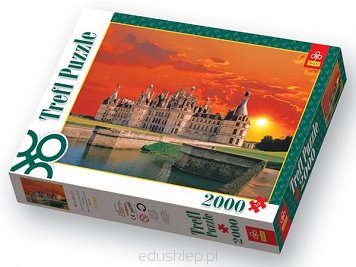 Puzzle 2000 Elementów Zamek w Chambord, Francja Trefl