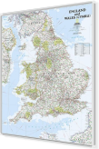 Anglia i Walia administracyjno-drogowa 82x92cm. Mapa magnetyczna.