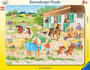 Puzzle 13 Elementów Obóz Jeździecki Ravensburger