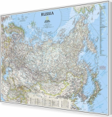 Rosja, państwa niepodległe i byłego ZSRR 84x60,5cm. Mapa magnetyczna.