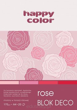 Blok Deco Rose Happy Color A4,20 ark.,170g,4kol 3717 230-062