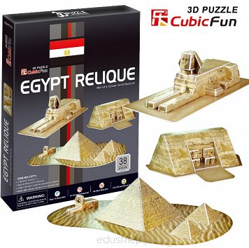 Puzzle 3D Egipskie Budowle Cubicfun
