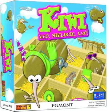 Gra „Kiwi. Leć, nielocie, leć!” to dynamiczna i wzbudzająca salwy śmiechu zręcznościowa gra imprezowa.