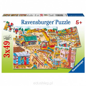 Puzzle 3X49 Elementów Budowanie Domu Ravensburger
