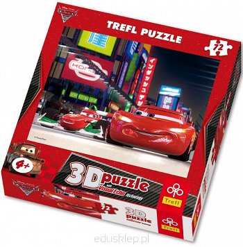 Puzzle 72 Elementów 3D Cars 2 Zygzaki Francesco Trefl