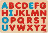 Drewniana układanka alfabet styl montessori 