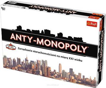 Czy jesteście gotowi na nową wersję klasycznej gry rodzinnej? Rozgrywka w Anty-Monopoly oddaje współczesne realia, w których mali i średni przedsiębiorcy działają na rynku razem z wielkimi monopolistami.