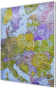 Europa Środkowa kodowa 148x192cm. Mapa do wpinania korkowa.