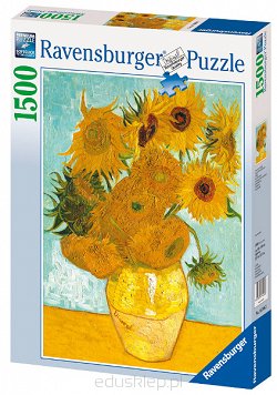 Puzzle 1500 Elementów Van Gogh Słoneczniki Ravensburger
