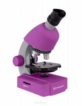 
Dobry, uniwersalny mikroskop dla początkujących miłośników przygody z mikroświatem.
Trzy obiektywy w zestawieniu z zoom okularem umożliwia uzyskiwanie powiększeń od 40 do 640 razy.
Bogate wyposażenie czyni z niego niezastąpioną pomoc dydaktyczną.