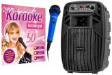 Zestaw głośnik bluetooth + mikrofon + DVD karaoke dla dziewczynek