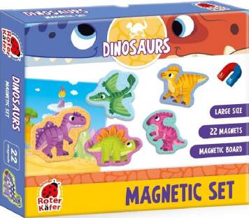 Magnetic set: Dinosaurs gra magnetyczna widok pudełka
