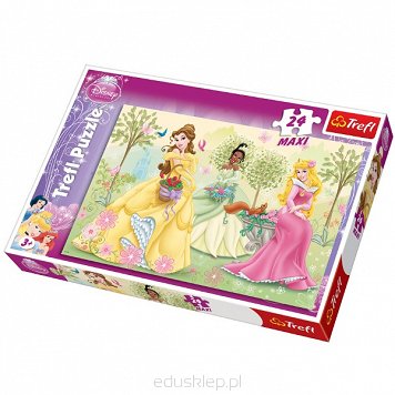 Puzzle 24 Elementów Maxi Princess Przy Fontannie Trefl