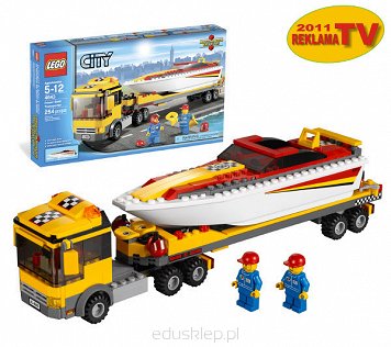 Lego City Transporter Motorówek