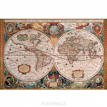 Puzzle 5000 Elementów Antyczna Mapa Świata Ravensburger