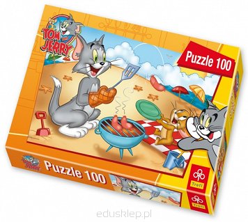 Puzzle 100 Elementów Tom&Jerry, Grill Trefl