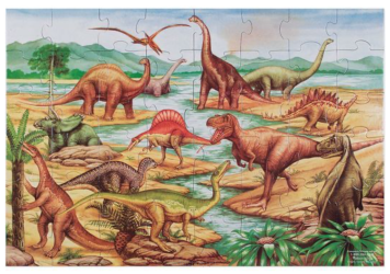 Puzzle podłogowe - dinozaury 48 elementów