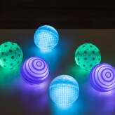Zabawka sensoryczna Świecące piłki - zestaw 6 sztuk