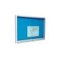 Gablota ogłoszeniowa wewnętrzna GAL 200x100 cm tekstylna niebieska