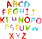 Pomoc sensoryczna - żelowy alfabet