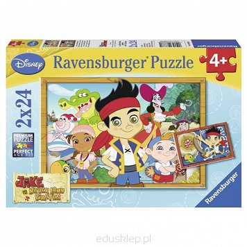Puzzle 2X24 Elementów Jake i Puszukiwacze Ravensburger