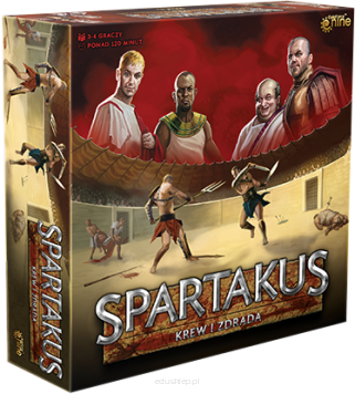 Spartakus: Krew i zdrada (druga edycja polska) gra planszowa widok pudełka