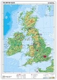 Wyspy Brytyjskie mapa fizyczna