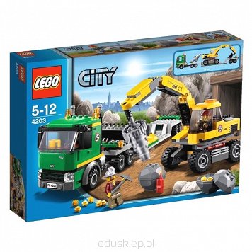 Lego City Koparka z Transporterem