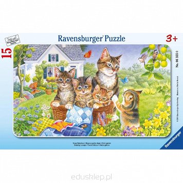 Puzzle 15 Elementów Kocięta Ravensburger