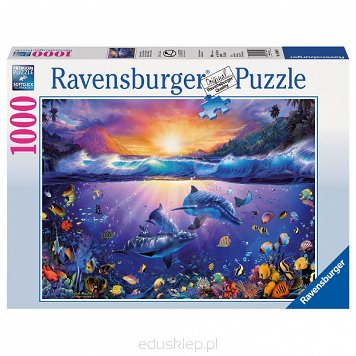 Puzzle 1000 Elementów Zmierzch w Raju Ravensburger