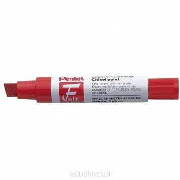 Marker permanentny Pentel czerwony Jumbo(M180B)