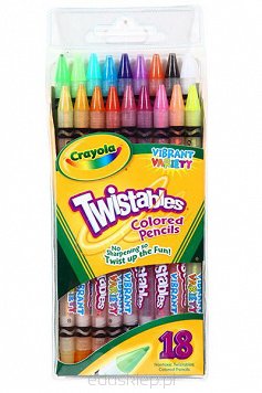 Kredki Ołówkowe Twistable 18 sztuk Crayola