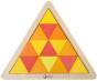 Układanka trójkąty mozaika klocki wzór żółty