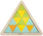 Układanka trójkąty mozaika klocki wzór zielony