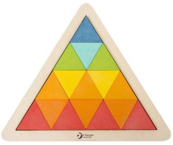 Układanka trójkąty mozaika klocki