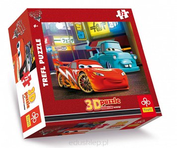 Puzzle 72 Elementów 3D w Mieście, Cars, Disney Trefl