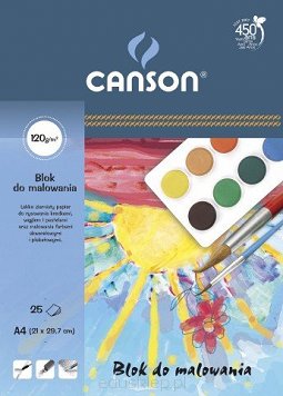 Blok do malowania Canson A4 120g 25ark (200005508) 