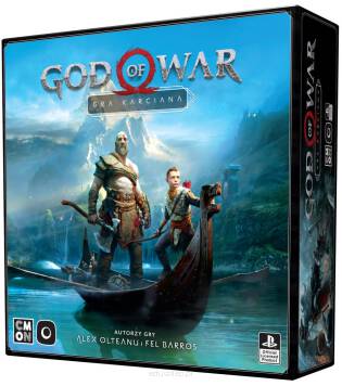 God of War: Gra karciana widok pudełka 