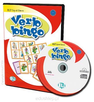Verb Bingo - digital edition to gra językowa przeznaczona do pracy z wykorzystaniem komputera lub tablicy interaktywnej umożliwiająca opanowanie 66 podstawowych czasowników angielskich. Gra na CD-ROM.