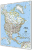 Ameryka Północna polityczna 96x118cm. Mapa do wpinania korkowa.