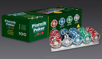 Piatnik Poker - 100 żetonów 14g widok produktu