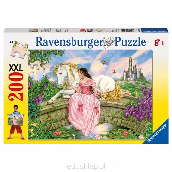 Puzzle 200 Elementów XXL Księżniczka Nad Stawem Ravensburger