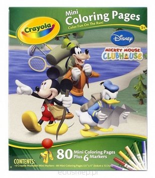 Kolorowanka mini pages Mickey