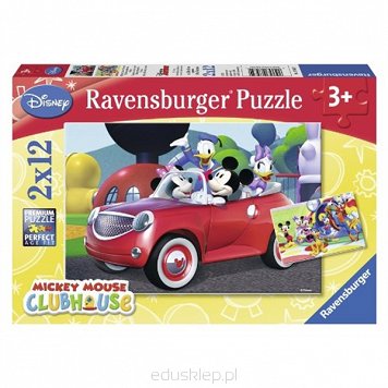 Puzzle Raven 2X12 Elementów Mickey Minnie Przyjaciele Ravensburger