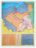 Księstwo Warszawskie Europa wojny napoleońskie mapa dwustronna