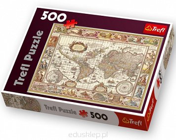 Puzzle 500 Elementów Mapa Trefl