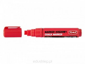 Marker kredowy 8x5mm czerwony  291