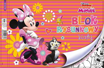 Blok rysunkowy biały A4/20k Minnie Mouse