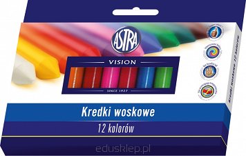 Kredki woskowe 12 kolorów Vision 